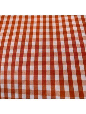 Red & White Gingham Cotton Fabric 21"x44" Sewing Quilting Craft Projects